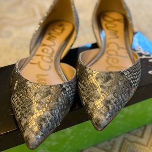 Sam Edelman Rodney Snakeskin Flats